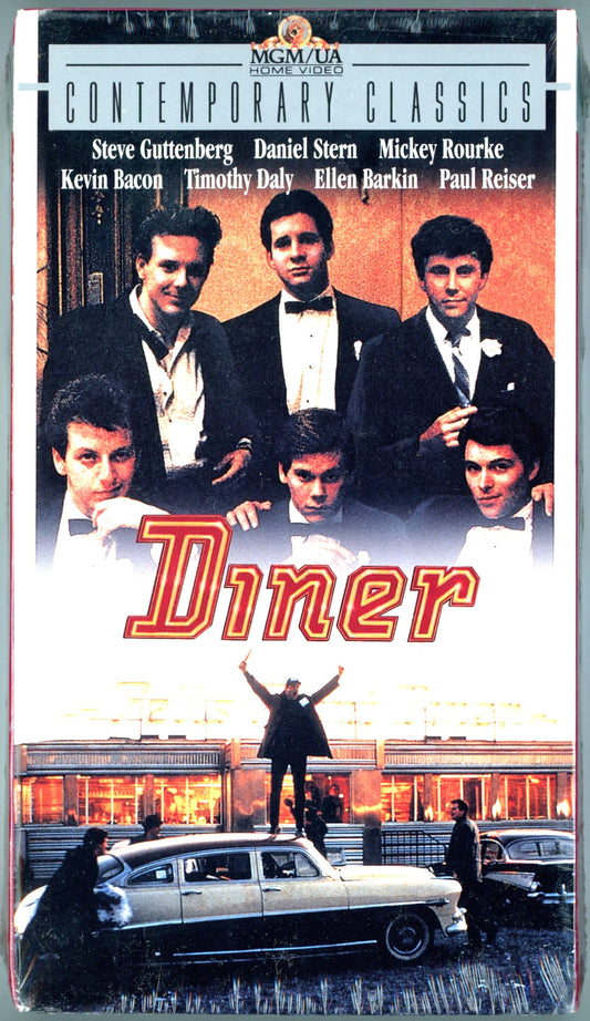 Diner (1982) Mickey Rourke Kevin Bacon Vintage VHS Tape Sealed