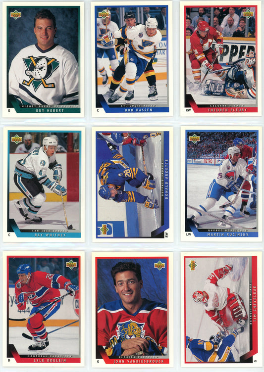 1993/94 Upper Deck NHL Hockey Card Series 1 Set (310 Cards)