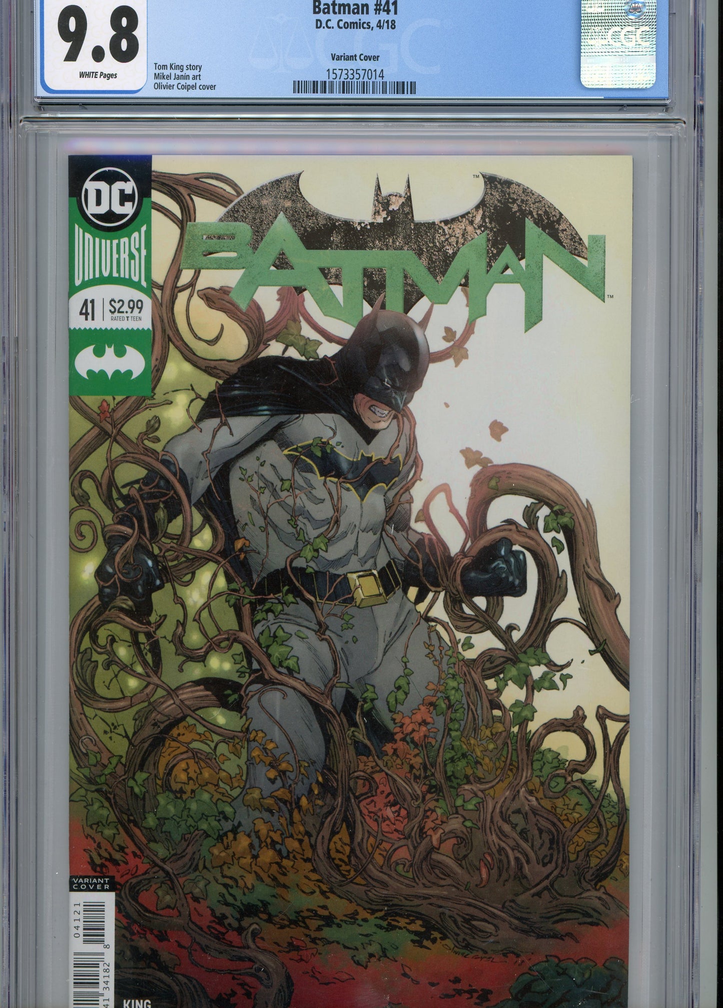 2018 Batman #41 Graded Comic Book Olivier Coipel Cover CGC 9.8