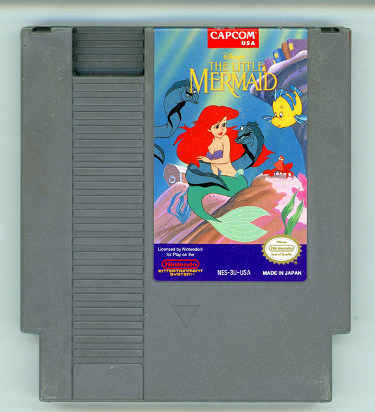 1991 Disney's The Little Mermaid NES Video Game Cartridge