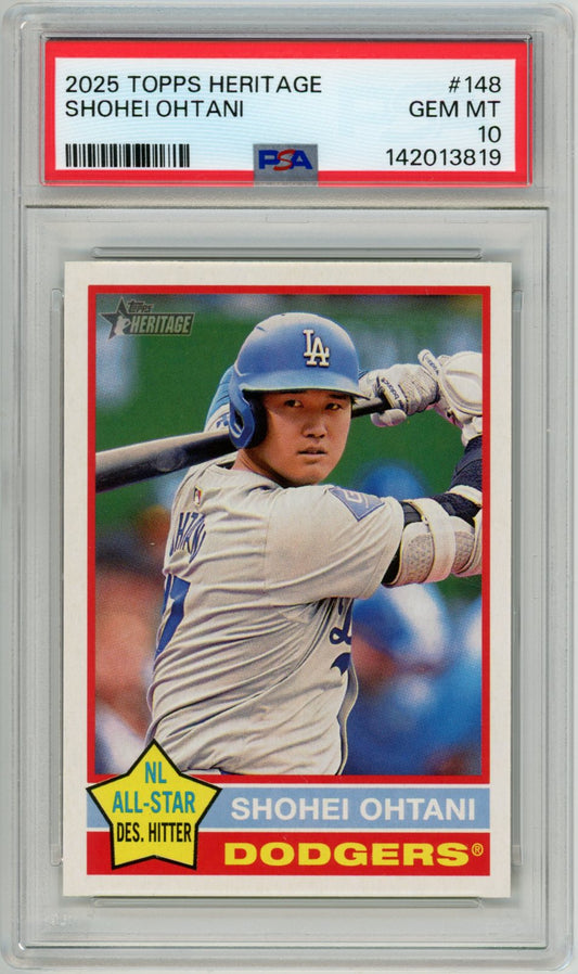 2025 Topps Heritage Shohei Ohtani Graded Baseball Card #148 PSA 10