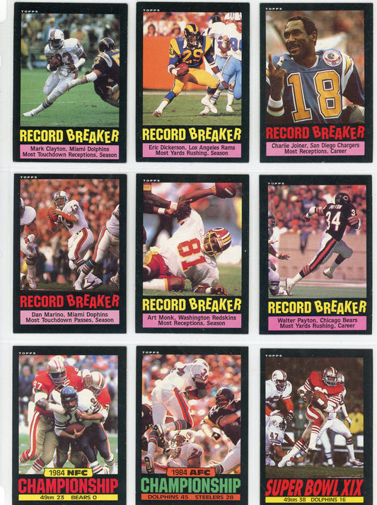 1985 Topps NFL Football Card Complete Set (396 Cards) Pack Fresh