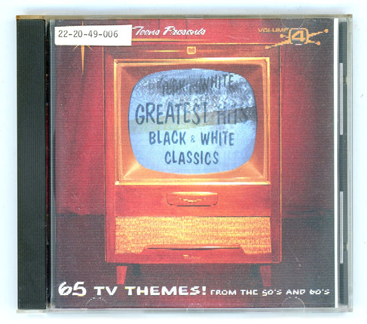 Television's Greatest Hits: Black and White Classics Volume 4 TV Show Theme Songs Vintage CD
