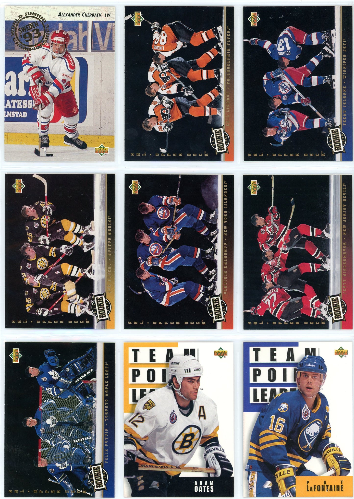 1993/94 Upper Deck NHL Hockey Card Series 1 Set (310 Cards)