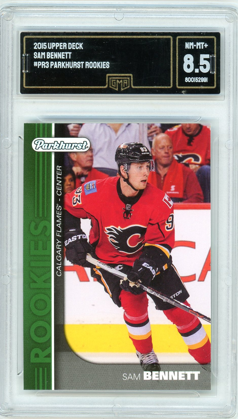 2015 Upper Deck Sam Bennett Graded Rookie Card #PR3 GMA 8.5