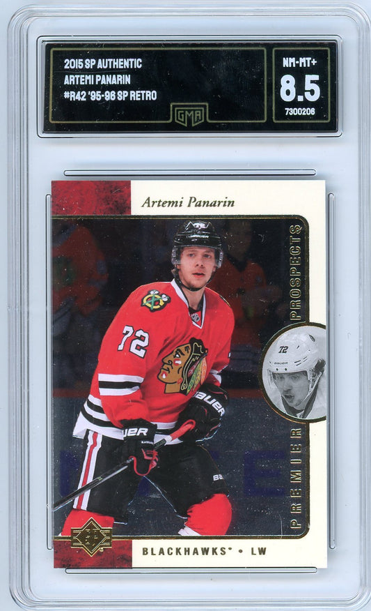 2015 SP Authentic Artemi Panarin Graded Card #R42 GMA 8.5