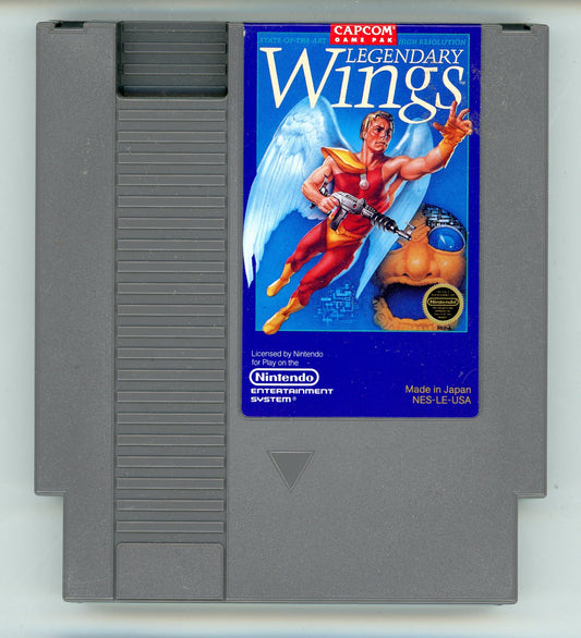 1988 Capcom Legendary Wings NES Video Game Cartridge