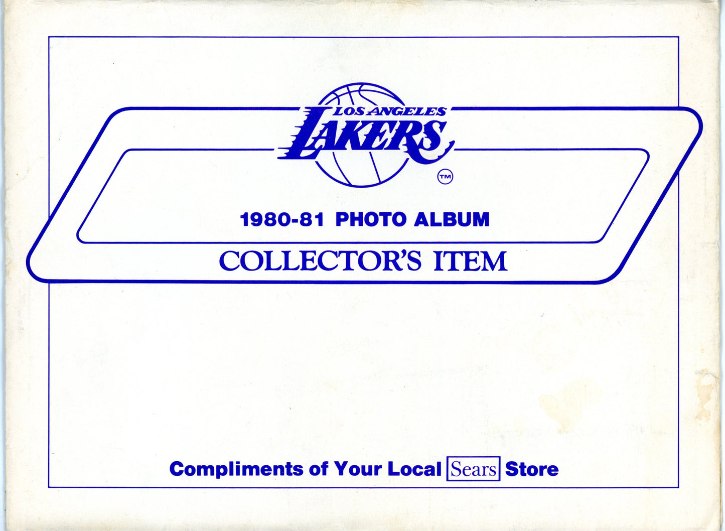 1980/81 Los Angeles Lakers Photo Album Sears Promo + Branded Envelope Magic Johnson Rookie *READ*