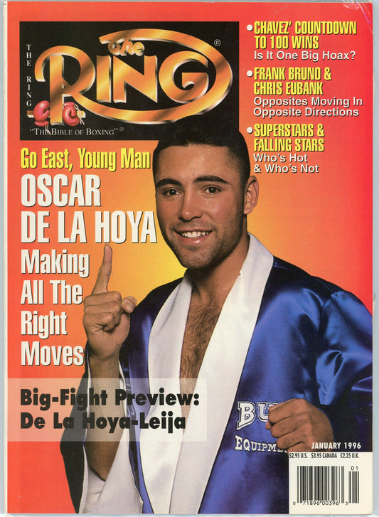 The Ring Vintage Boxing Magazine (January, 1996) Oscar De Le Hoya