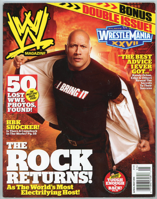 WWE Wrestling Magazine Double Issue (April/May 2011) The Rock Cover