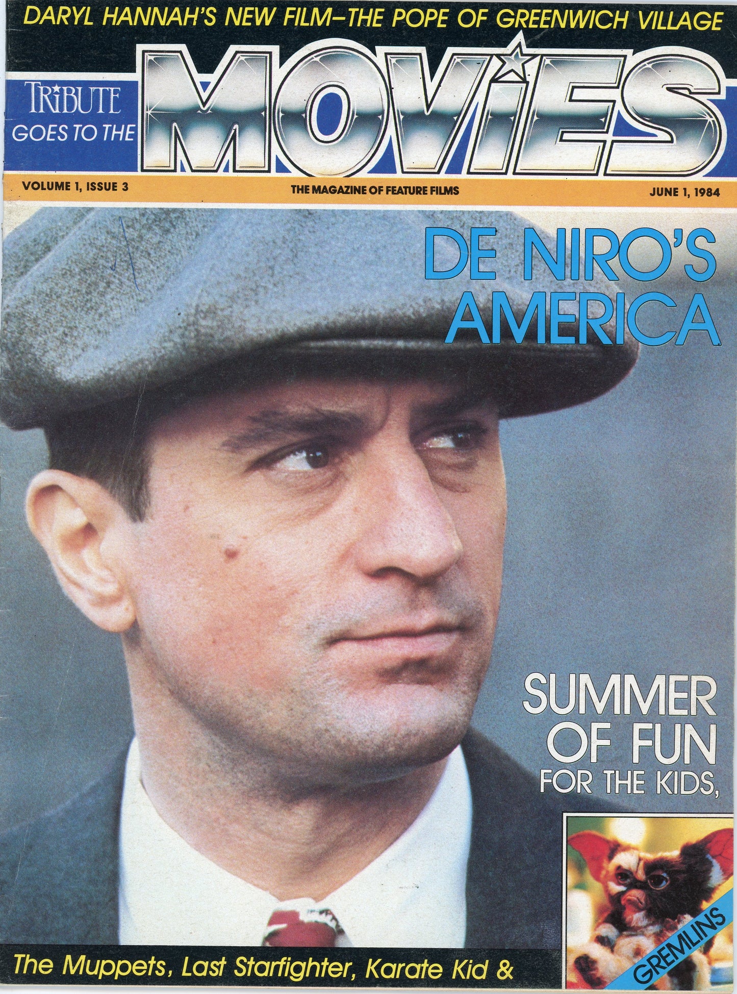 Vintage Tribute Goes to the Movies Magazine (June, 1984) Robert De Niro