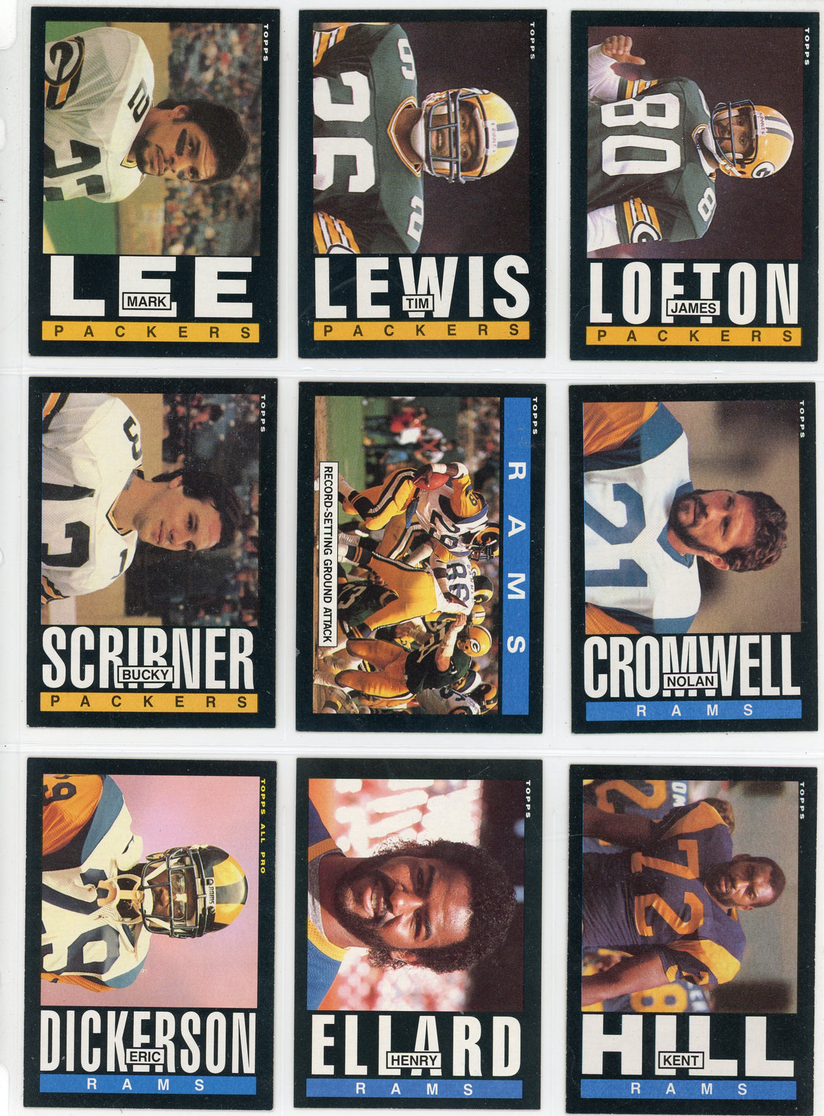 1985 Topps NFL Football Card Complete Set (396 Cards) Pack Fresh