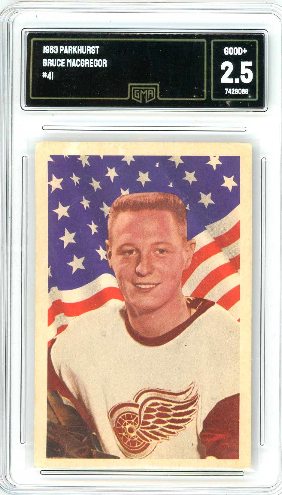 1963 Parkhurst Bruce MacGregor Graded Card #41 GMA 2.5