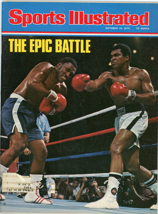 Vintage Sports Illustrated Magazine (October, 1975) Joe Frazier vs. Muhammad Ali