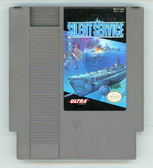 1985 Silent Service NES Video Game Cartridge