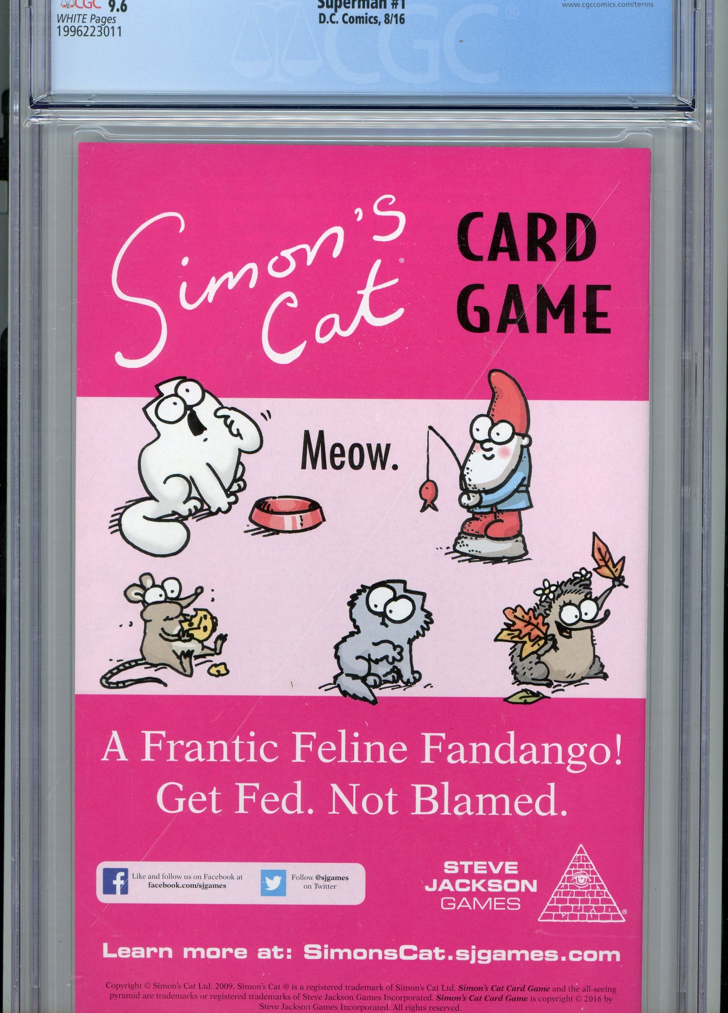 2016 Superman #1 Graded Comic Book Patrick Gleason & Mick Gray Cover CGC 9.6