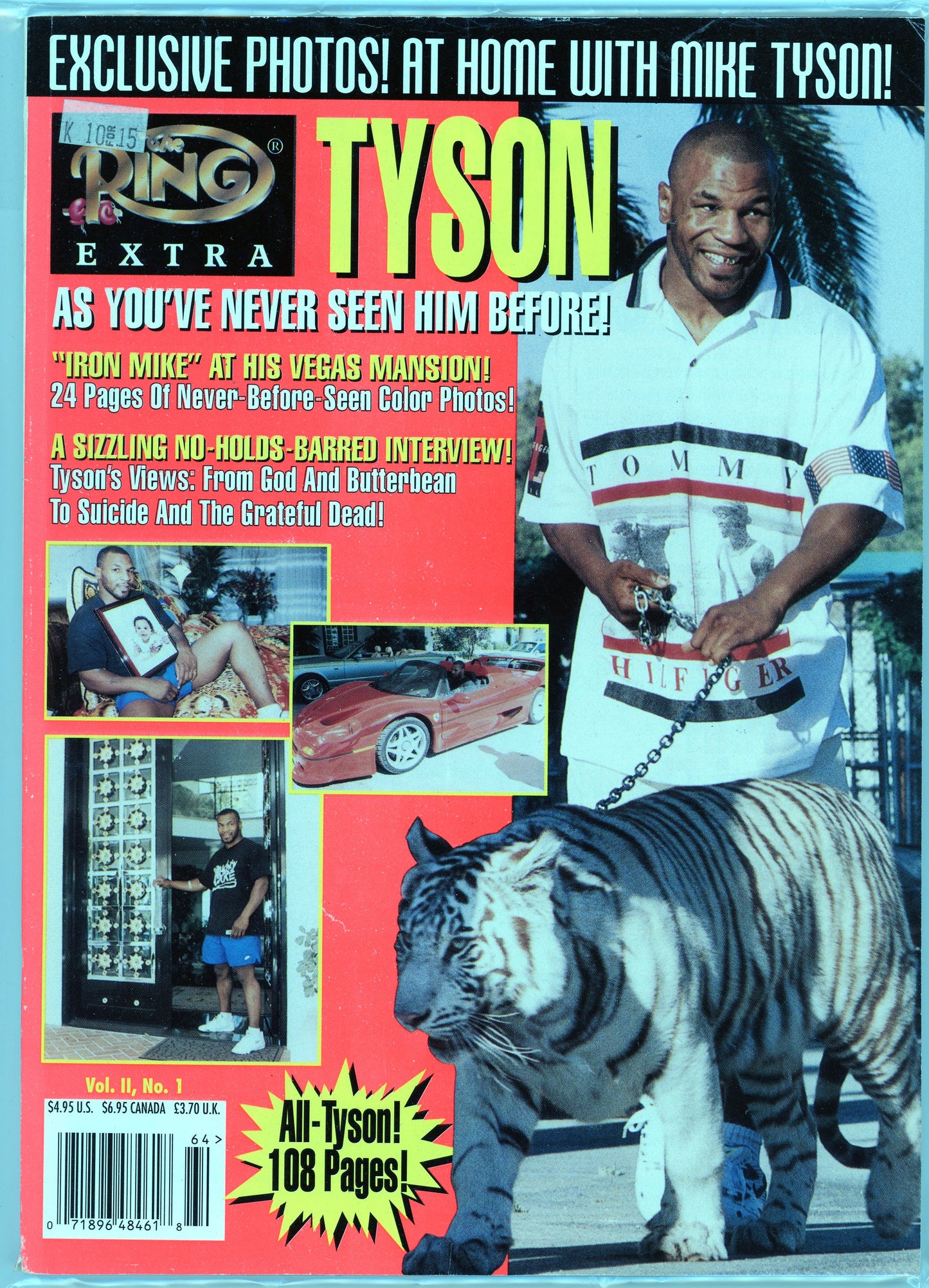 1996 The Ring Extra Vintage Boxing Magazine Mike Tyson Issue
