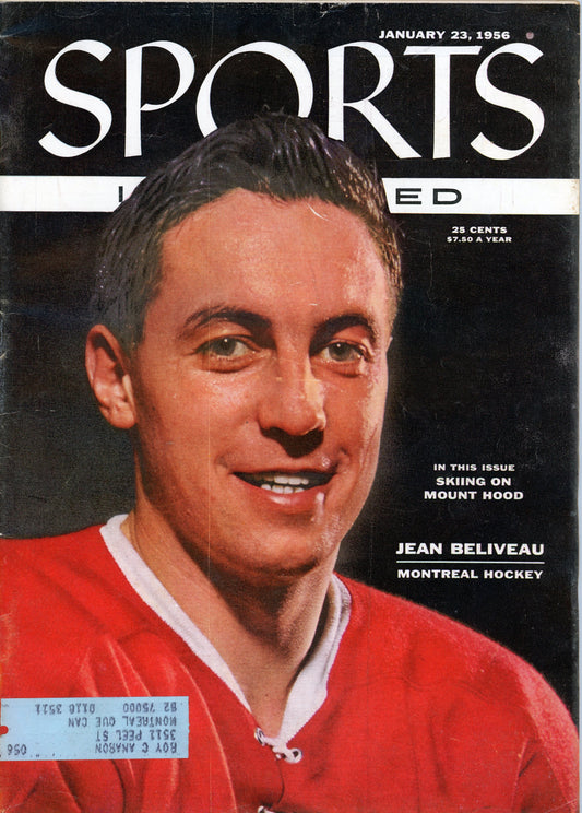 Vintage Sports Illustrated Magazine (January, 1956) Jean Beliveau