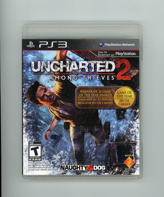 2009 Uncharted 2: Among Thieves Playstation 3 Disc