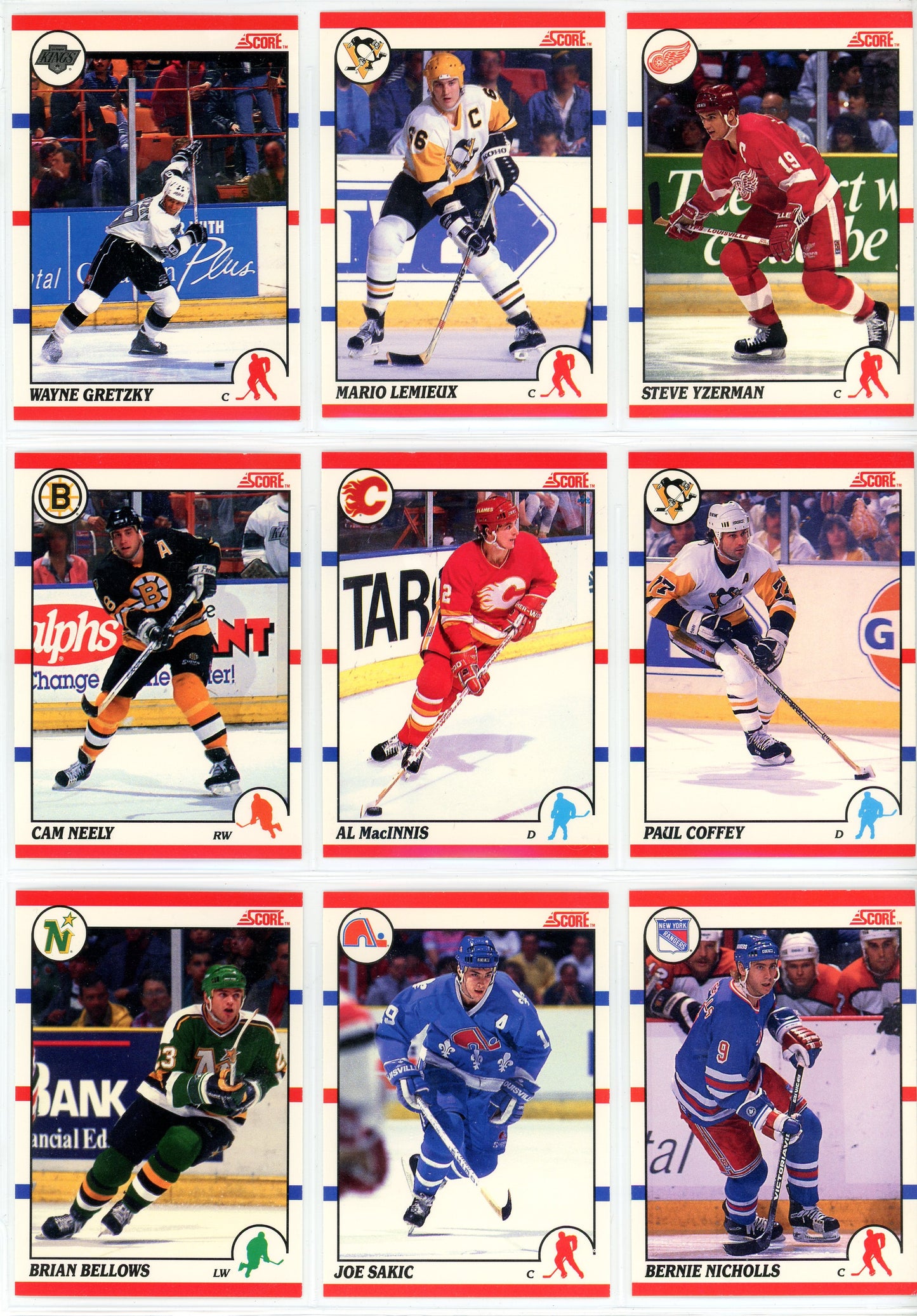 1990/91 Score Canadian Hockey Card Master Set With Bonus (598 Cards) Bilingual