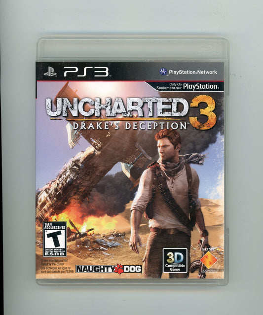 2011 Uncharted 3: Drake's Deception Playstation 3 Disc