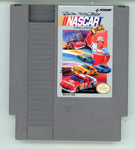 1991 Bill Elliott's NASCAR Challenge NES Video Game Cartridge