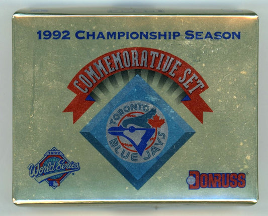 1992 Leaf Donruss Toronto Blue Jays Championship Season Commemorative Set (54 Cards) Opened