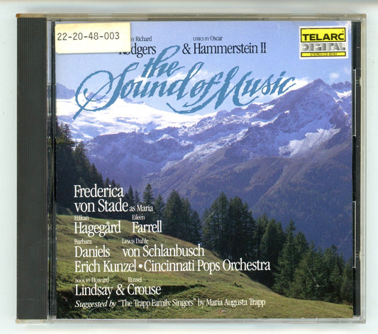 The Sound of Music (1988 Cast Recording) Broadway Musical Soundtrack Vintage CD