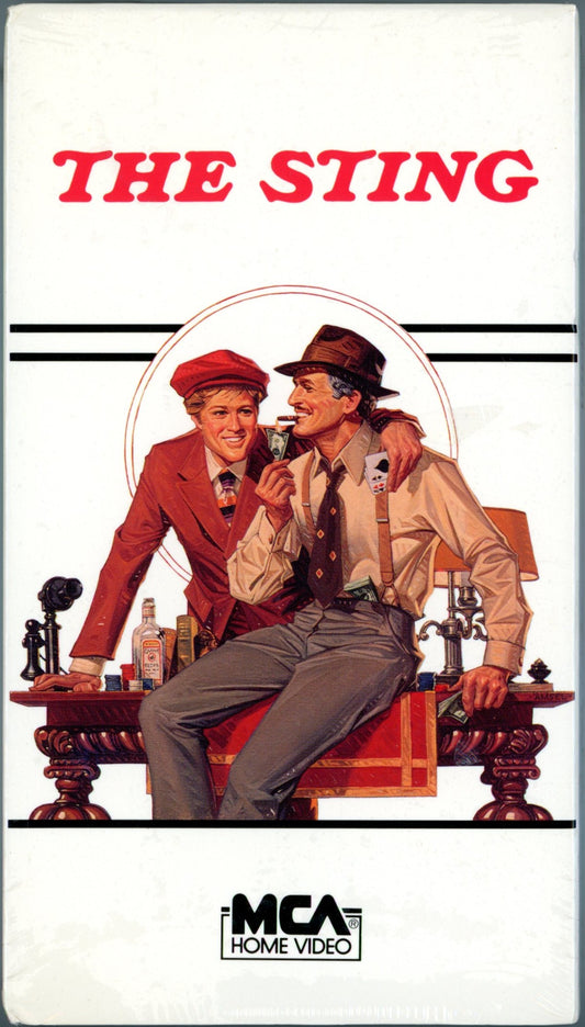 1990 The Sting (1973) Robert Redford Paul Newman Vintage VHS Tape Sealed