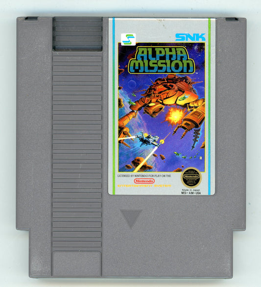 1987 SNK Alpha Mission NES Video Game Cartridge