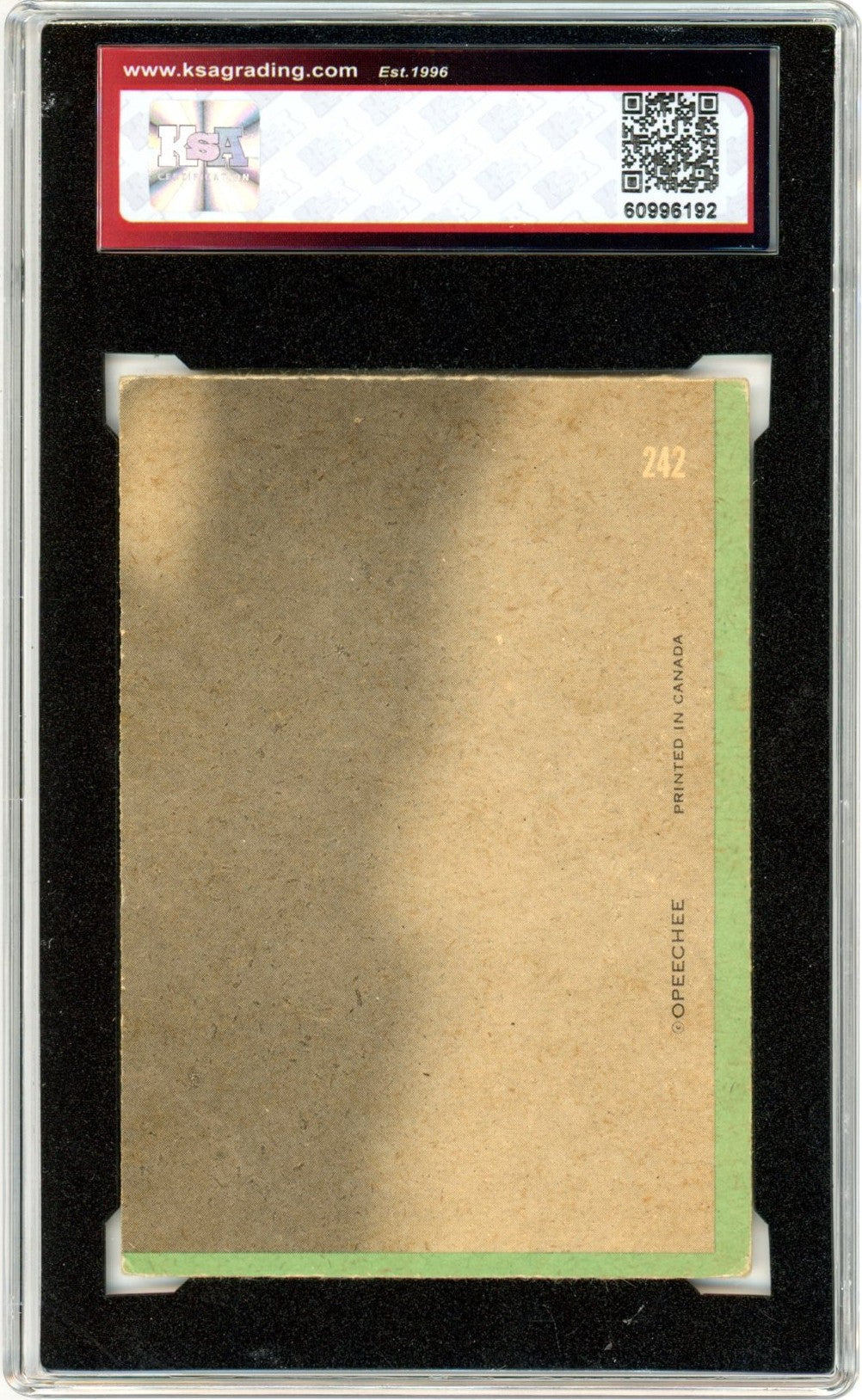 1970/71 OPC O-Pee-Chee Frank Mahovlich All Star #242 Graded Hockey Card KSA 3