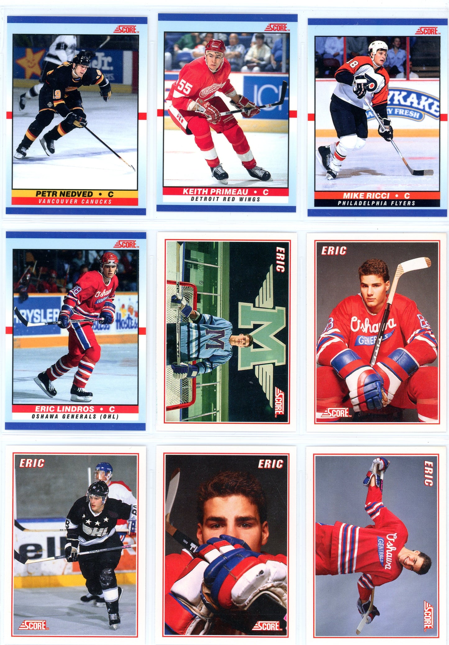 1990/91 Score Canadian Hockey Card Master Set With Bonus (598 Cards) Bilingual