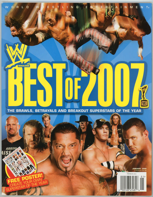 WWE Magazine Best of 2007 Wrestling Magazine (January 2008) No Poster