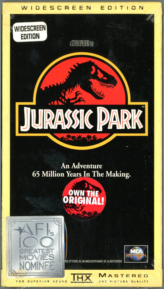 1997 Jurassic Park (1993) Widescreen Edition Vintage VHS Tape Factory Sealed Very Rare!