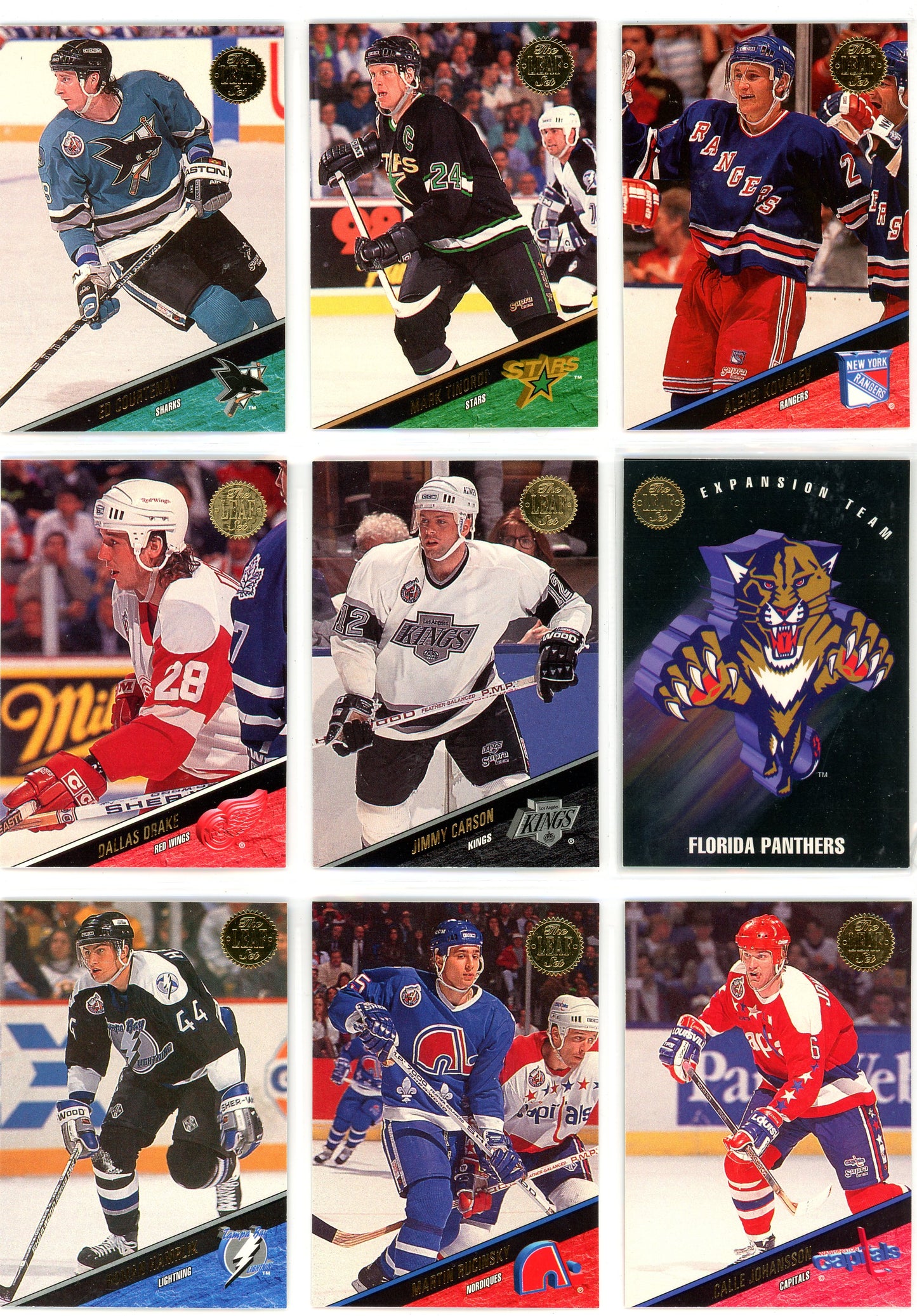 1993/94 Leaf Hockey Card Complete Set (440 Cards)