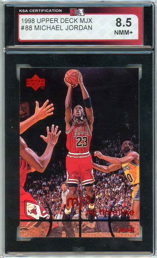 1998 Upper Deck MJX Michael Jordan Graded Card #88 KSA 8.5