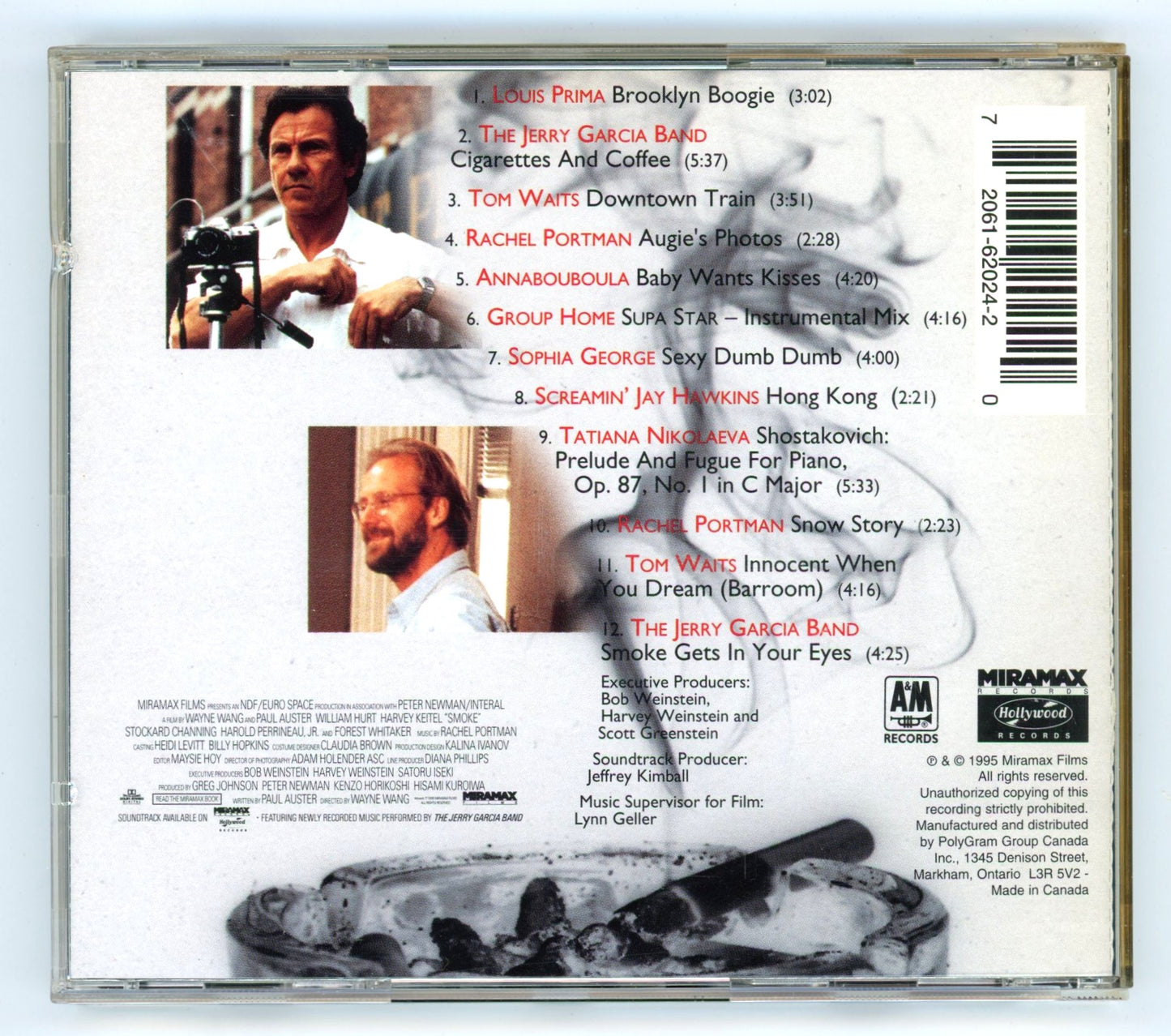 Smoke (1995) Motion Picture Soundtrack Vintage CD