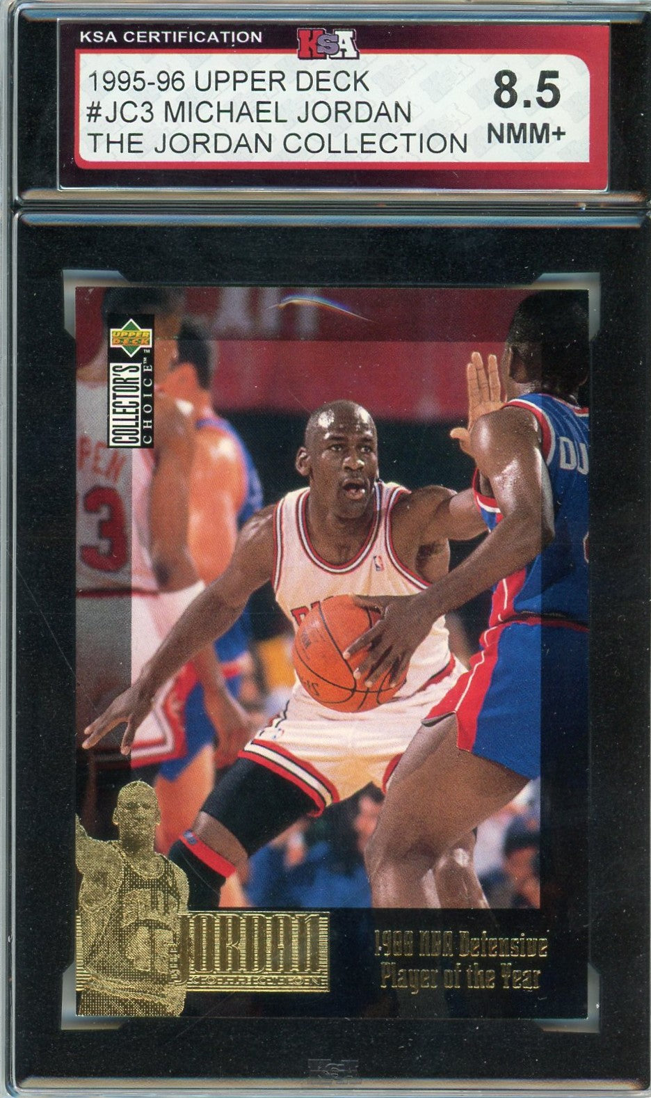 1995/96 Upper Deck Michael Jordan The Jordan Collection Graded Card #JC3 KSA 8.5
