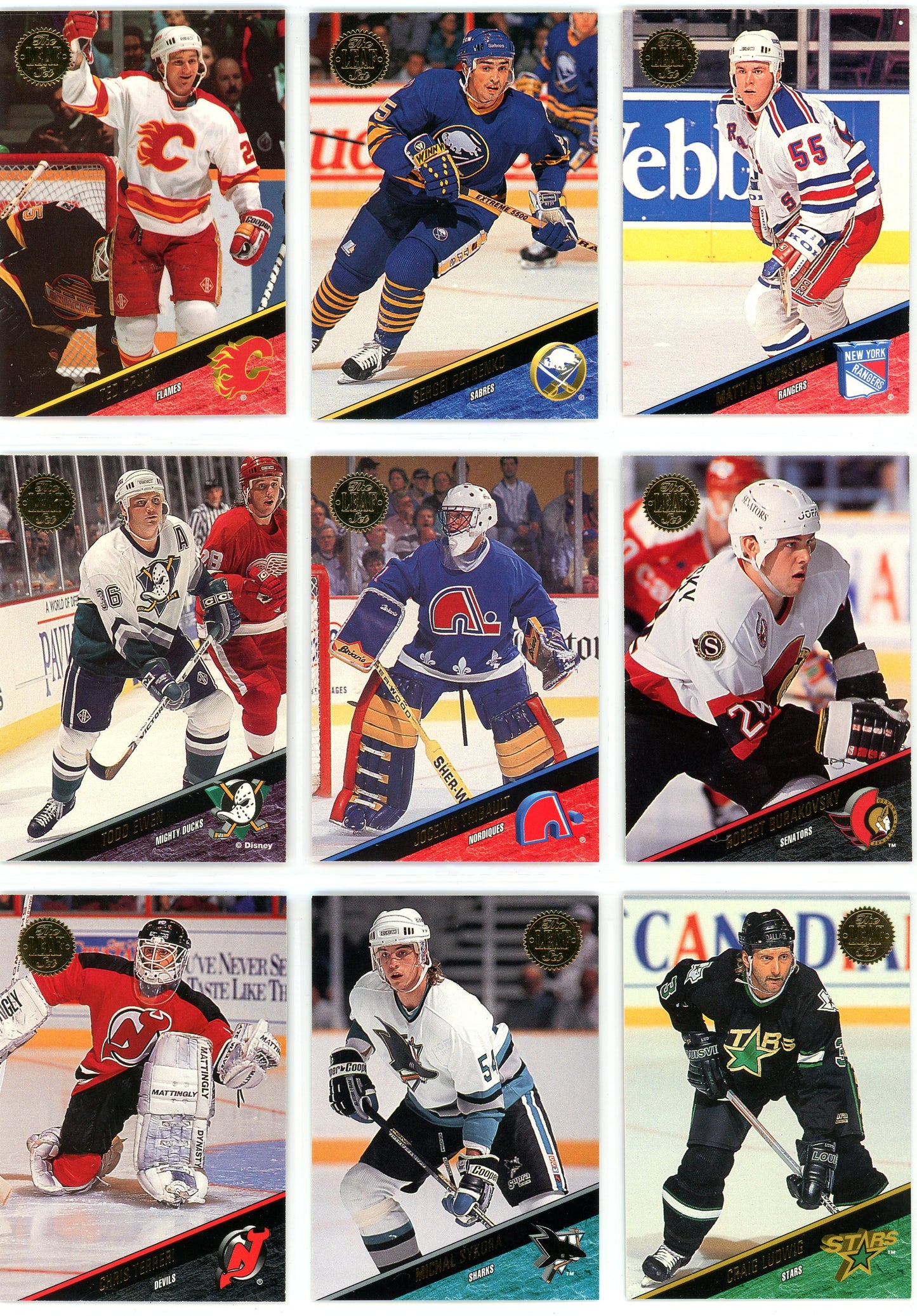 1993/94 Leaf Hockey Card Complete Set (440 Cards)