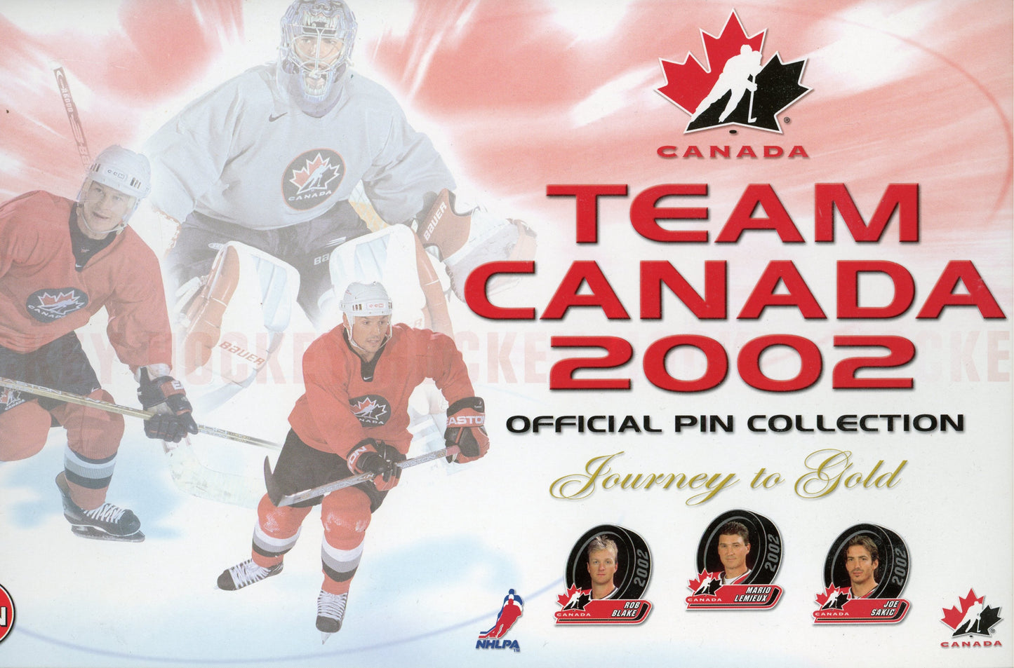 Team Canada 2002 Official Pin Collection Journey to Gold Complete Set