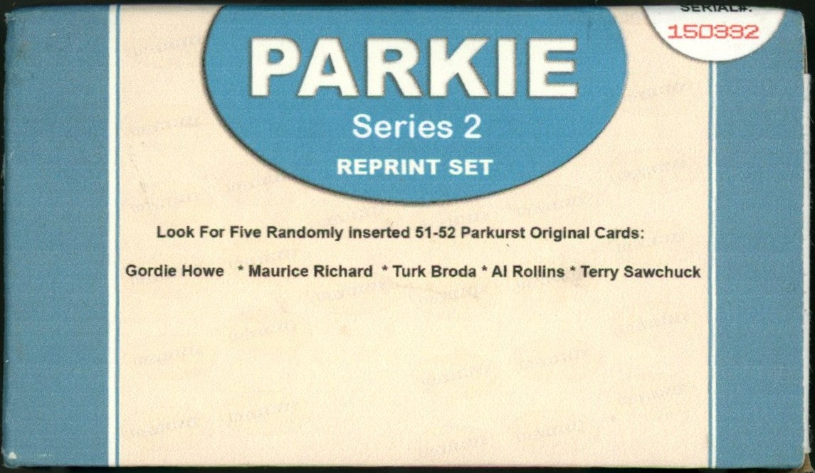 1951/52 Vipercards Parkie Series Reprint Factory Set (105 Cards) /1000 Gordie Howe, Rocket Richard Very Rare!