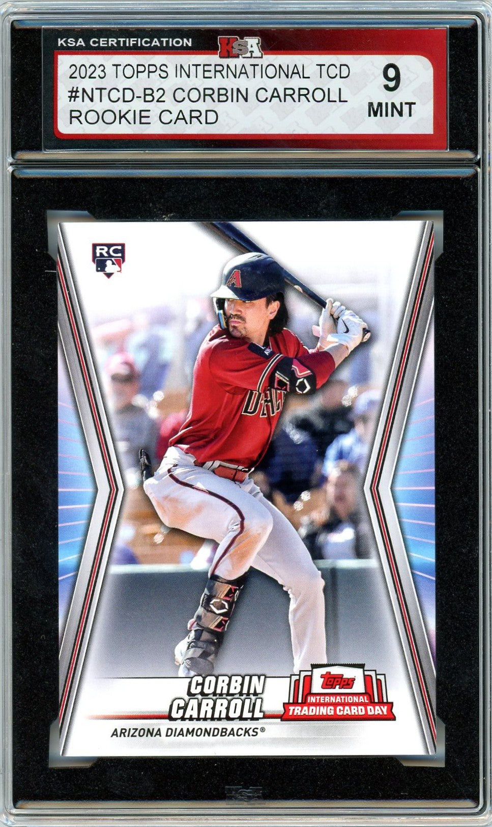2023 Topps Corbin Carroll Graded Rookie Card #NTCD-B2 KSA 9