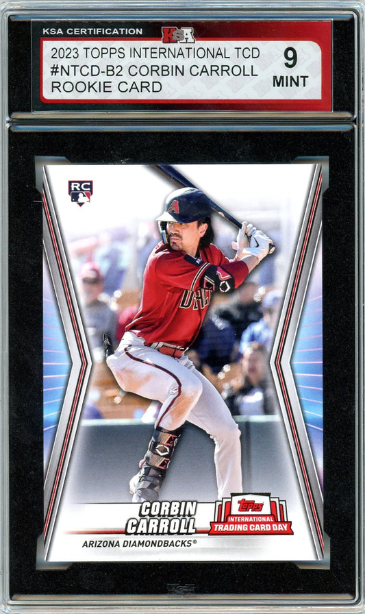 2023 Topps Corbin Carroll Graded Rookie Card #NTCD-B2 KSA 9