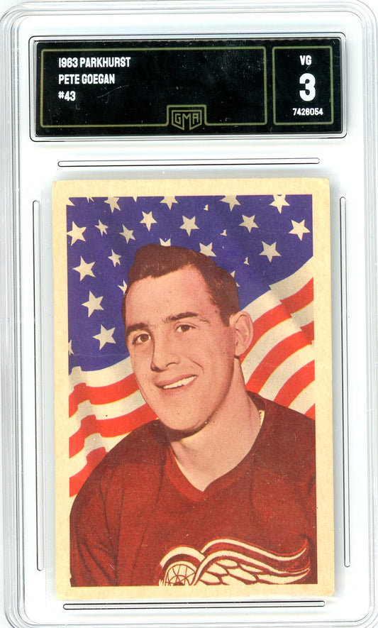 1963 Parkhurst Pete Goegan Graded Card #43 GMA 3