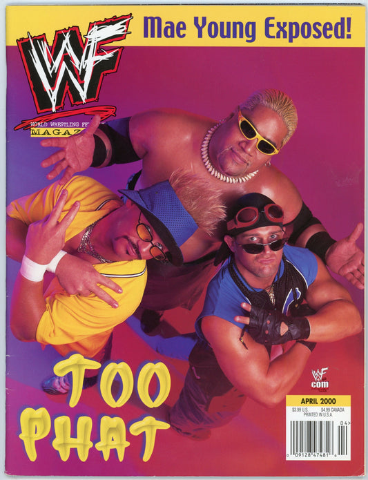 WWF WWE Vintage Wrestling Magazine (April 2000) Too Cool Cover