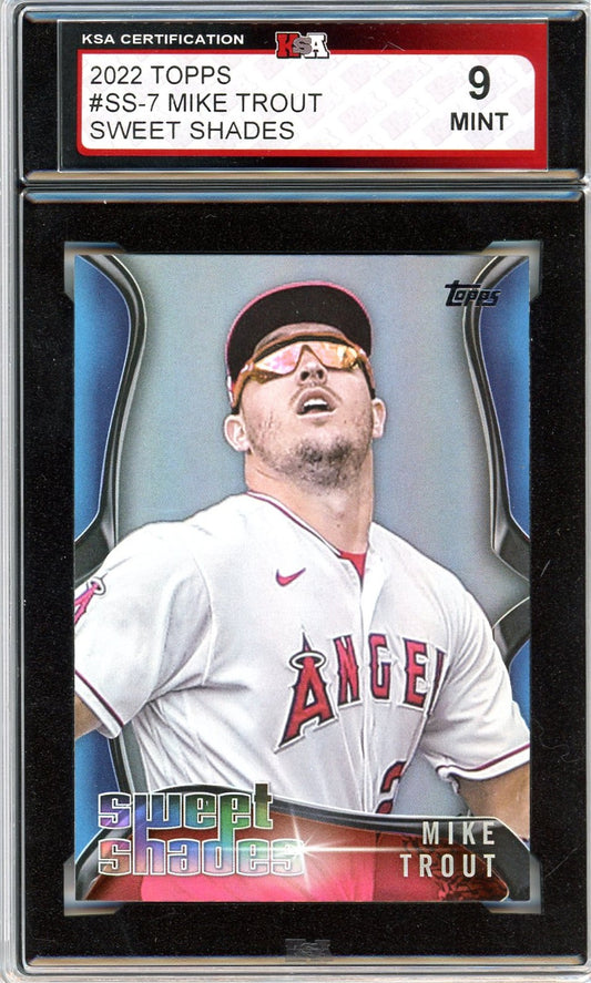 2022 Topps Mike Trout Sweet Shades Graded Card #SS-7 KSA 9