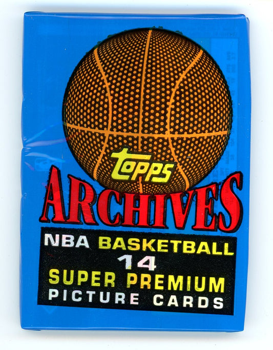 1991 Topps Archives "The Rookies 1981-1991" NBA Basketball Card Wax Pack (14 Cards)