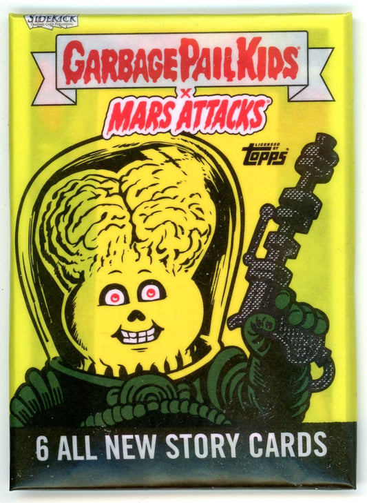 2021 Topps Garbage Pail Kids x Mars Attacks Trading Cards Unopened Wax Pack (6 Cards)