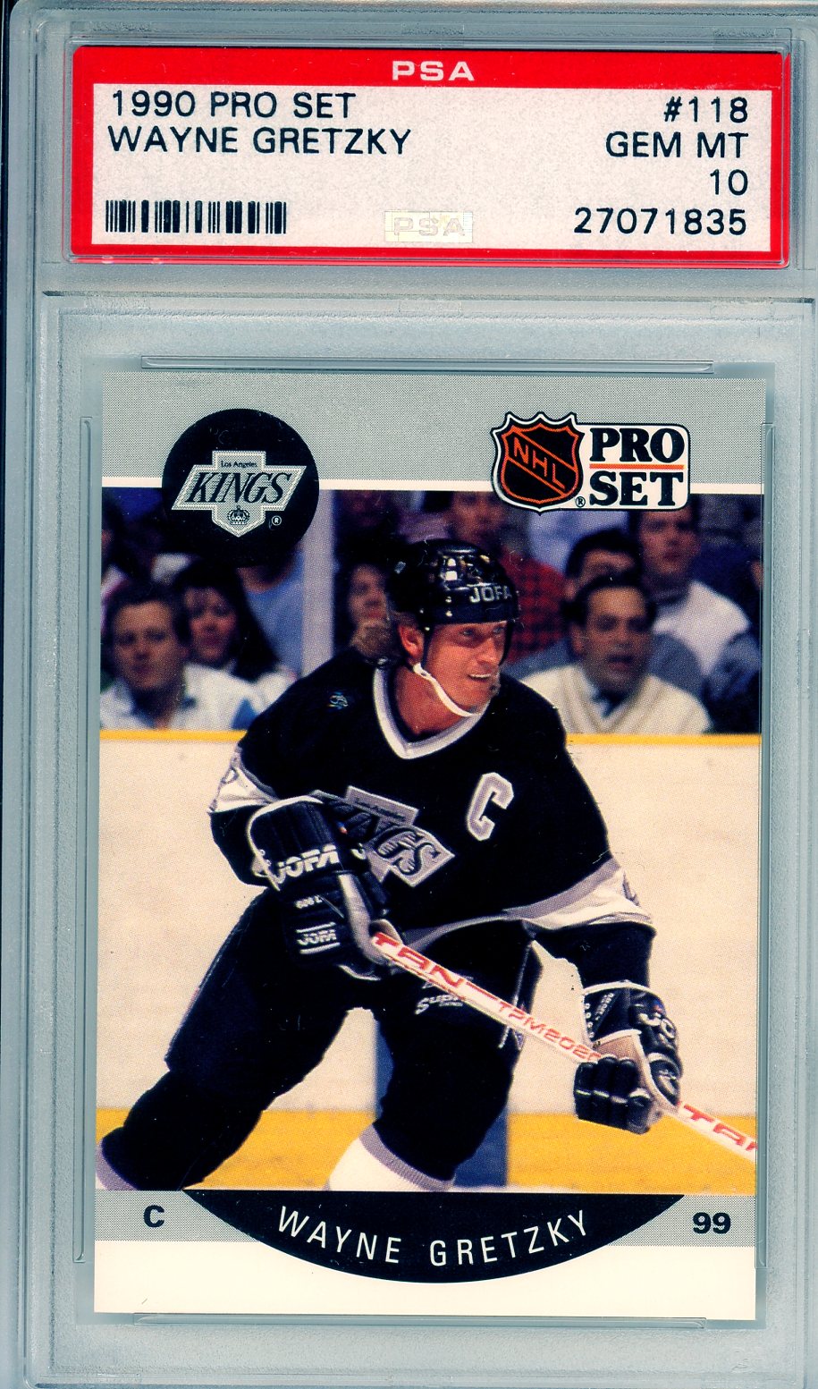 1990 Pro Set Wayne Gretzky #118 Graded Card PSA 10