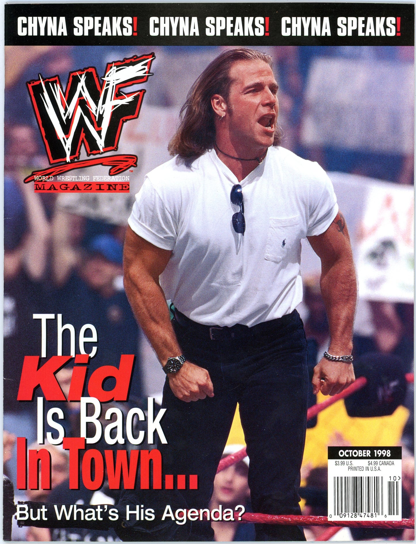 WWF WWE Vintage Wrestling Magazine (October 1998) Shawn Michaels Cover